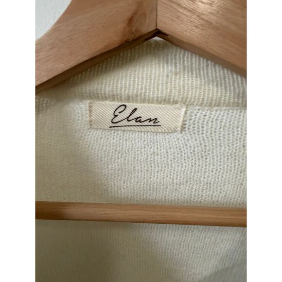 ELAN women's ivory sweater with ruffled sleeves women's size small - Picture 5 of 5